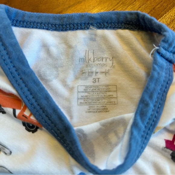 Milkberry Bamboo Truck Pajamas - Picture 3 of 3